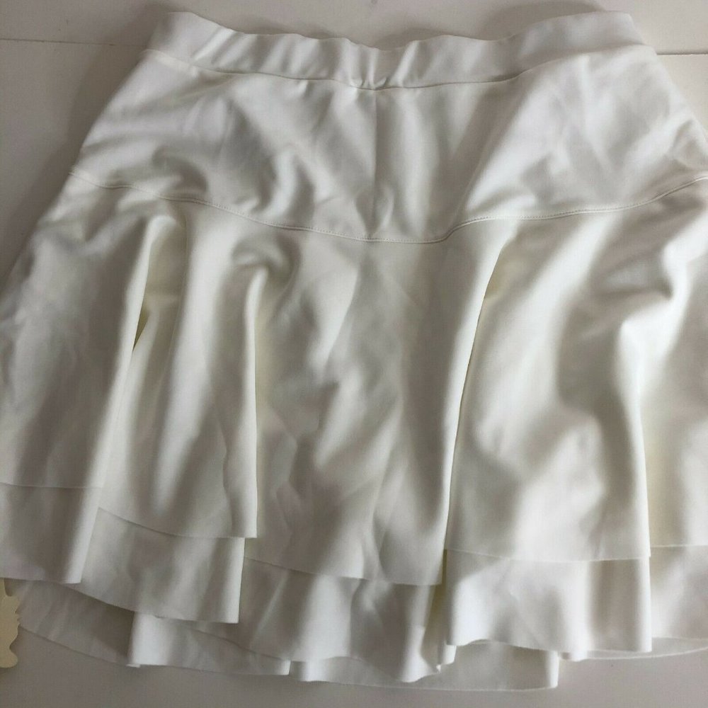 Afibi Casual Mini Stretch Waist Flared Plain Pleat
